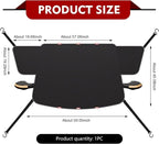 Windshield Snow Protector, Reflective Strips Heat Insulation Windshield Sun Shade Visor, All-Season Auto Front Glass Sun & Frost Shield, Universal for Most Cars (Black)