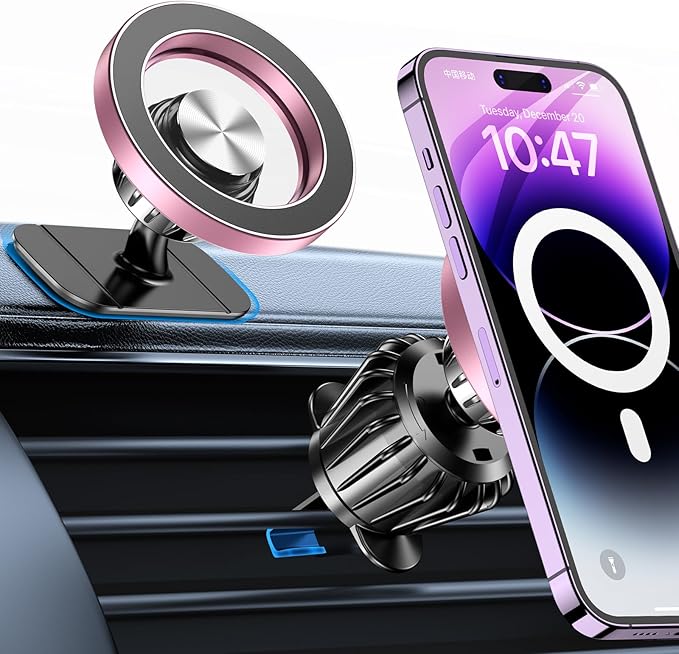 for Magsafe Car Mount【20 Strong Magnets】Magnetic Phone Holder for Car Phone Holder Mount Dash Mounted Holders Cell Phone Holders for Your Car Accessories for Women Men for iPhone 17 16 15 14
