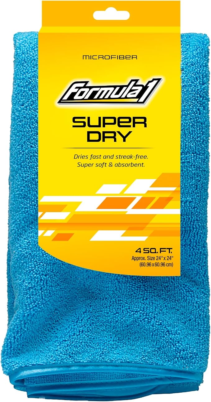 Super Dry Microfiber Drying Towel - Double Thick & Quick Dry - Extra Large - 24" x 24"