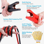 Car Roadside Emergency Kit with Jumper Cables, Auto Vehicle Safety Road Side Assistance Kits, Winter Car Kit Essentials for Women and Men, with Portable Air Compressor, Folding Survival Shovel