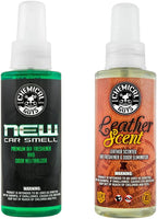AIR_300_04 New Car and Leather Scent Sample Kit, Great for Cars, Trucks, SUVs, RVs & More (4 fl oz) (2 Items)
