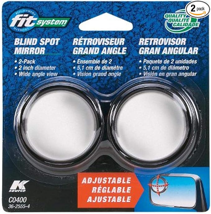 K Source Fit System 2" Round, Adjustable Spot Mirror (2pcs)