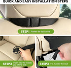 Seat Back Protectors for Kids Car Kick Mats with Large Pocket Organizer Waterproof Dustproof Anti-Scratch Front Seat Back Cover Fits Most Vehicles 2PCS