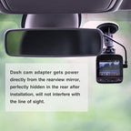 GPS Dash Cam Power Adapter, (16Pin Type A Connector) Mirror Camera Radar Charger Station GPS Dashcam Charger Cable for Select Ford Bronco, F150 and More with Auto-dimming Rearview Mirror