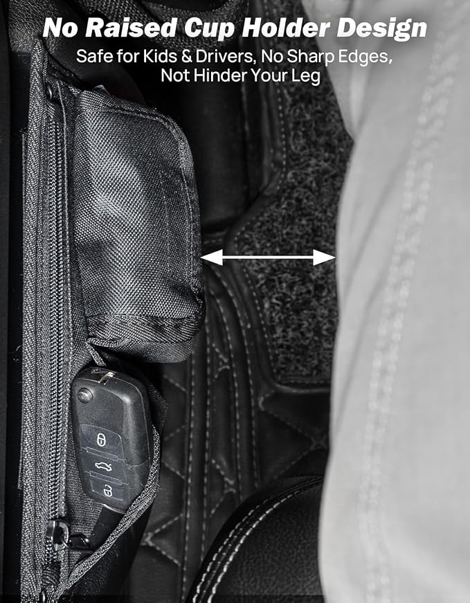 Oxford Front Rear Door Storage Pockets Compatible with 2007-2017 Wrangler JK 4-Door, 4 Pack Insert Organizer Boxes for Interior Storage Expansion