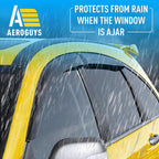 Extra Durable Window Deflectors Tape-On Window Visors Rain Guards Fit for Honda CR-V (CRV) 2007-2011, Sun Visors, Wind Vent for Shades, Exterior Car Accessories - 4pcs. AG0960