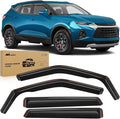 in Channel Rain Guards for Chevy Blazer 2019-2024 2025 2026 Window Deflectors Wind Deflectors Vent Visors, Keep Rain Out & Reduce Wind Noise, 4PCS