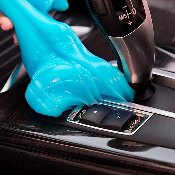 Car Cleaning Gel Car Cleaning Putty Car Putty Auto Detailing Tools Car Slime Cleaner Dust Cleaning Gel for Car Interior Cleaner Car Cleaning Supplies Cleaning Kit Car Accessories Blue 2Pack