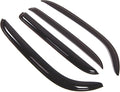 WD2-337 Dark Smoke 4 Pcs Set Window Visor (Outside Mount) Deflector Rain Guard Compatible with 2009-2015 Nissan Cube