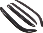 WD2-337 Dark Smoke 4 Pcs Set Window Visor (Outside Mount) Deflector Rain Guard Compatible with 2009-2015 Nissan Cube