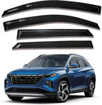 Side Window Visors rain Guards Vent Deflectors Compatible with Hyundai Tucson 2022-2025, Vent Deflector Window Rain Guard Sun Shade Visors, Car Accessories 4PCS 2023 2024