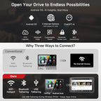 A5L 9 Inch Double-DIN Android Car Stereo Wireless CarPlay Android Auto, Wi-Fi/USB Tethering, GPS Navigation, AI-Powered Car Radio, 24EQ, Mirror Link, HD LRV, Backup Camera, OTA Upgrade