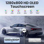 [8core 4+64G] Android 13 Car Radio Stereo for Jeep Patriot Compass 2010-2016: Upgrade 1280 * 800 Touchscreen Replacement with Bluetooth5.0 Backup Camera Wireless CarPlay Android Auto 5GWIFI AM FM RDS