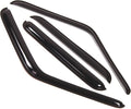 WD2-069 Dark Smoke 4 Pcs Set Window Visor (Outside Mount) Deflector Rain Guard Compatible with 1973-1991 Chevrolet Suburban