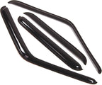 WD2-069 Dark Smoke 4 Pcs Set Window Visor (Outside Mount) Deflector Rain Guard Compatible with 1973-1991 Chevrolet Suburban
