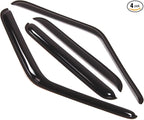 Outside Mount Window Vent Visors Rain Guards Compatible with GMC C2500 K2500 1979-1986 | Side Window Wind Deflectors Rain Shields | Smoke Tinted, 4 Pcs Set, DGWV-069-4