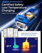 【Upgraded】 125W USB C Car Charger Super Fast Charging for iPhone 16, [PD65W & QC60W][All Metal] Cigarette Lighter Car Charger,Dual Port for iPhone 16 15 Pro iPad Samsung S25 S24 MacBook-Blue