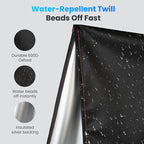 600D Windshield Snow Cover with Side Mirror Covers & Reflective Strips – Extended Flaps, Winter Frost Protector (70×57 inch) for Cars, Trucks, SUVs