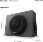 TS-WX1210A 12” Subwoofer – 1300W Max, Built-in Amp for Easy Bass Upgrade, Enclosure Included, Amp Included, High-Level Input, Works with Most Factory or aftermarket radios