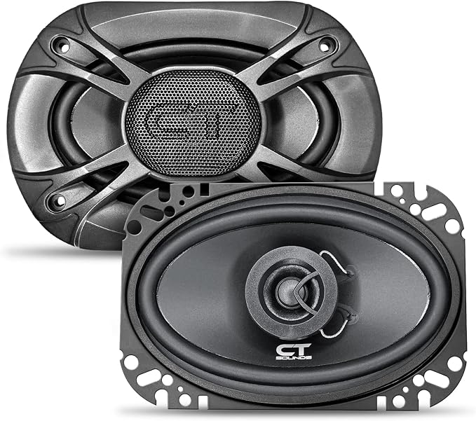 CT Sounds BIO-4X6-COX 4x6 Inch Coaxial Car Speakers, 160 Watts Max, Pair