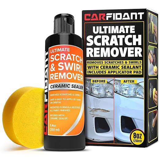 Scratch Repair and Swirl Remover - Car Paint Scratch Remover & Restorer Kit with Buffer Pad - Polishing & Waxing Kits - Compound for Vehicles Paint Repair - 8.4 fl. Oz.