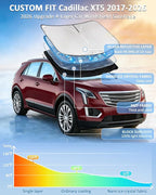 for Cadillac XT5 2017-2026 Windshield Sun Shade - 4 Layers Car Sunshades for Front Windows Shade Cover Custom Fit XT5 Sun Visor 250T Retractable Shade Blocks UV Rays Car Accessories