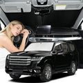 Windshield Sunshade for Toyota Land Cruiser 2008-2021 Sun Shade Windshield Upgrade 4 Layers Blocks UV Rays Custom Fit Land Cruiser Car Window Shade Windshield Keep Cool Car Accessories
