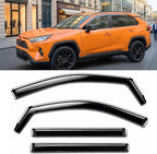 2019-2025 in-Channel Rain Guards Side Window Visor Deflectors for Toyota Toyota Rav4 SE XSE LE XLE Adventure Limited Hybrid 2020 2021 2022 2023 2024