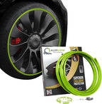 AlloyGator Green Rim Protector for Car Wheels (Fits 12-24" Wheel Diameter) - Pack of 4 Premium Alloy Wheel Protector to Avoid Scratches & Scuffs - Adhesive Free Curb Rash Rim Protectors
