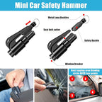 Roadside Emergency Kit Car Safety Kit with Jumper Cables Car Kits for Emergency, Black
