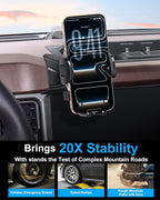 Custom Fit Phone Mount for Ford Bronco with Custom Base | Car Phone Holder for Ford Bronco 2021 2022 2023 2024 Car Accessories