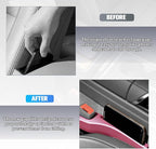 2PCS Car Seat Gap Filler, Seat Side Seam Crevice Blocker Organizer to Prevent Things from Dropping, Drop-Proof Auto Console Gap Guard Stopper Plug, Universal for Vehicles (Red)