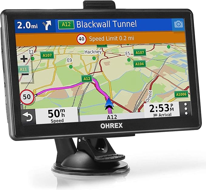 N800 GPS Navigator for Car with Bluetooth, 7” Truck GPS Commercial Drivers, 2026 Maps (Free Lifetime Updates), Semi Trucker GPS Navigation Systems, Custom Truck Routing