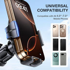 Upgraded-2nd Generation Universal Phone Holders for Your Car, Hands Free Air Vent Car Phone Holder Mount Compatible with iPhone 16/15/14/13/12/11 Series and All Phones