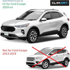 in-Channel Incredibly Durable Rain Guards for Ford Escape 2020-2026, Original Window Deflectors, Vent Window Visors, Vent Deflector, 4 pcs. - 620146