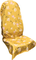 Waterproof Car Seat Cover for Front Seats, Protector for Cars SUVs Trucks, Sweat Towel Seat Covers Bucket for Gym,Workout,Beach,Hiking,Running and Swimming (Chamomile and Yellow, 1PC)