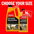 California Gold Carnauba Wash & Wax, 16 oz. — Cleans, Shines & Protects – Gentle, pH Balanced, Ultra-Sudsy, Spot-Free, Brilliant Finish, Biodegradable & Won't Strip Wax or Ceramic (05676)