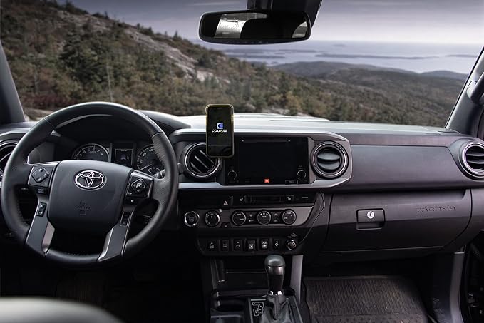 Direct Fit Phone Mount - Toyota Tacoma (2016-2023) Compatible with All Phones - Manual Cradle