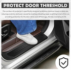 4PCS Cuttable Car Door Sill Protector,Anti-Slip & Anti-Scratch Car Door Edge Guards for Protecting Doors Threshold,Width 2.36" Automotive Doors Entry Guard Cars Accessories