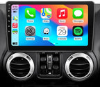 Car Stereo Radio Upgrade for Jeep Wrangler JK 2007-2018 Replacement 2+64G Android 15 Head Unit with 10 Inch Touch Screen CarPlay Android Auto Backup Camera