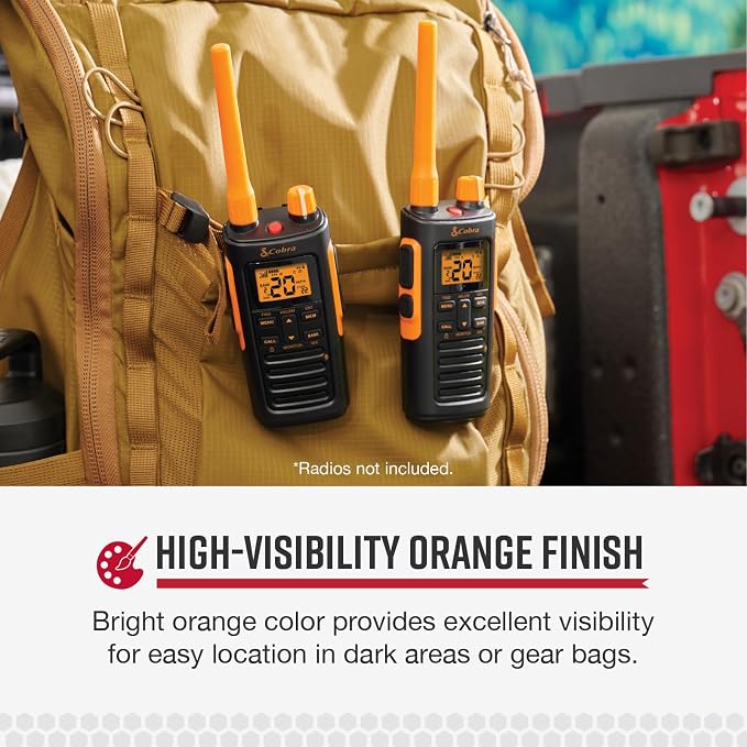 Cobra GMRS Trailblazer Antenna Orange - High-Performance Antenna for GMRS Two-Way Radios, Orange Finish