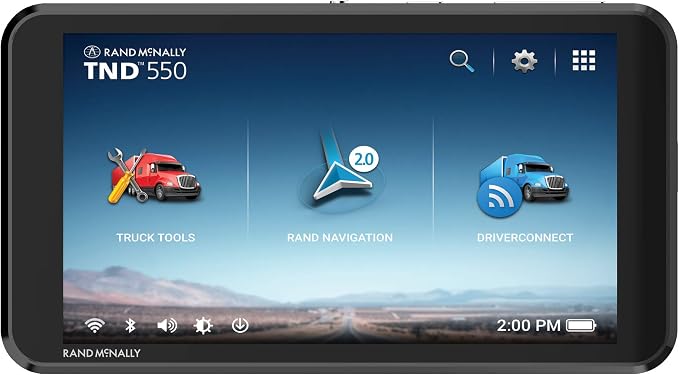 TND 550 5-inch GPS Truck Navigator with Industry's Best Custom Trucking Routes, Rand Navigation 2.0, Download 2025 Maps