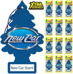 Car Air Freshener | Xtra Strength Provides Long-Lasting Scent for Auto or Home | Extra Boost of Fragrance | New Car Scent, 24 Air Fresheners (Pack of 6)