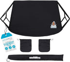 Car Windshield and Side Mirrors Cover for Ice and Snow | All-Weather Protection | PVC Coated Polyester | Fits Cars, SUVs, Small Trucks | Quick Install | Includes Storage Bag | 61" x 41"