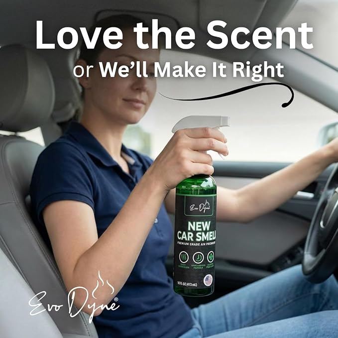 New Car Smell Spray (16oz), Made in USA | Long Lasting Car Air Fresheners Eliminates Odor - Air Fresheners for Cars, Trucks, & Other Vehicles – Fresh Scent Air Freshener Spray by (3-Pack)