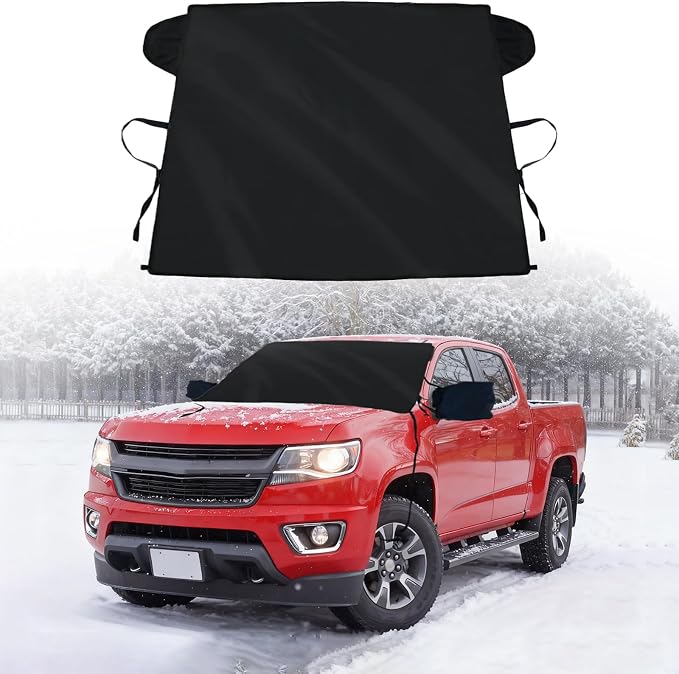 Windshield Cover for Ice and Snow for Chevrolet Chevy Colorado 2023-2025 2026, Oxford Fabric Windshield Frost Cover for Trucks,for Chevy Colorado All Weather Front Window Heat Protector