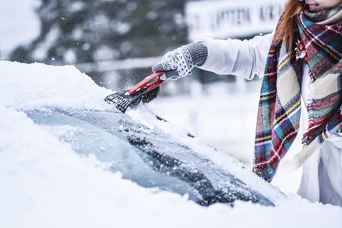 Teal Turtle - Universal - 21 Inch Car Snow Brush and Ice Scraper for Snow and Ice Removal