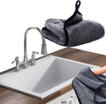 Shiny Shower Cleaning Wipes, Drying Towels, Shower Doors Wipes Drying Towels,16 * 24" Streak Free Glass Window Car Mirror Super Absorben Microfiber Cleaning Cloths (1pc grey16*24")