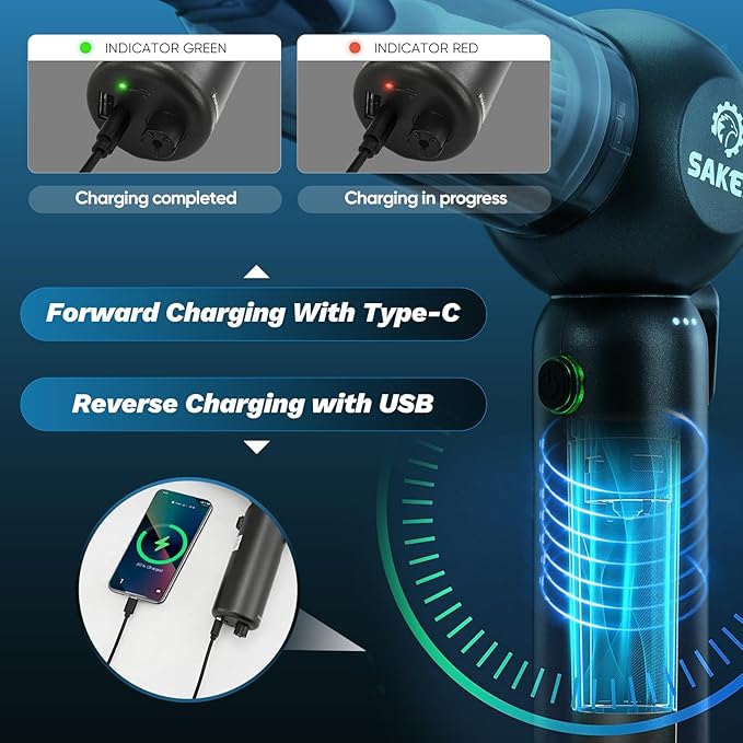 Portable Car Vacuum Cordless 20000Pa 6 in 1 Multifunctional Adjustable Small Handheld Vacuum 7800mAH with Brushless Motor for Gifts, Car Home and Office SW-102