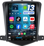 Upgrade Car Stereo for Chevrolet Chevy Cruze 2009-2015: Wireless Carplay Andriod Auto HD IPS Touchscreen Head Unit Radio Backup Camera GPS SWC 5G WiFi FM